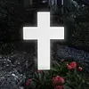 Solar Cross Stake Light Waterproof Outdoor Peaceful Lamp for Garden Balcony Yard