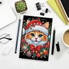 50 Pages DIY Xmas Cat A5 Special Shaped Diamond Painting Notebook
