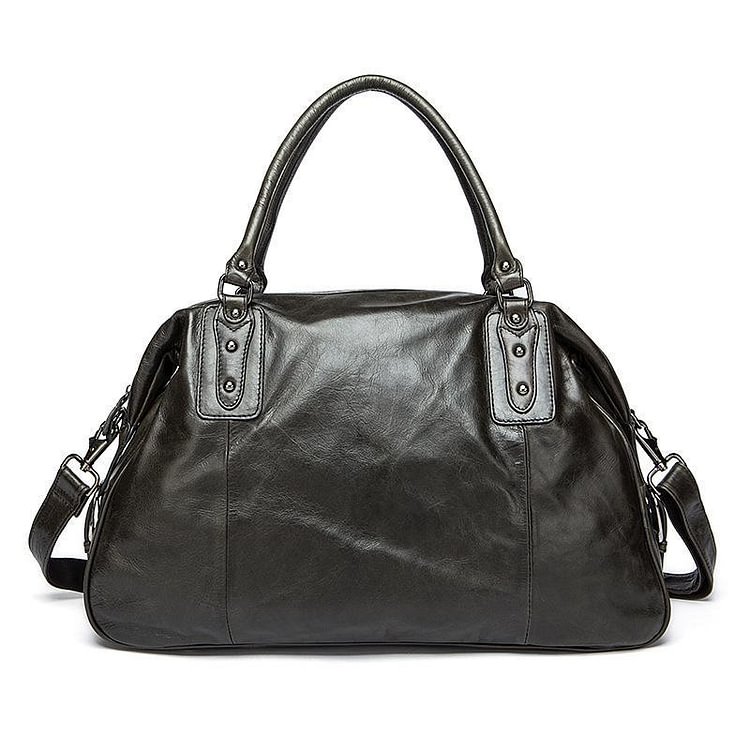 Men's High Quality Travel Handbag Large Capacity Retro Leather Business Shoulder Bag