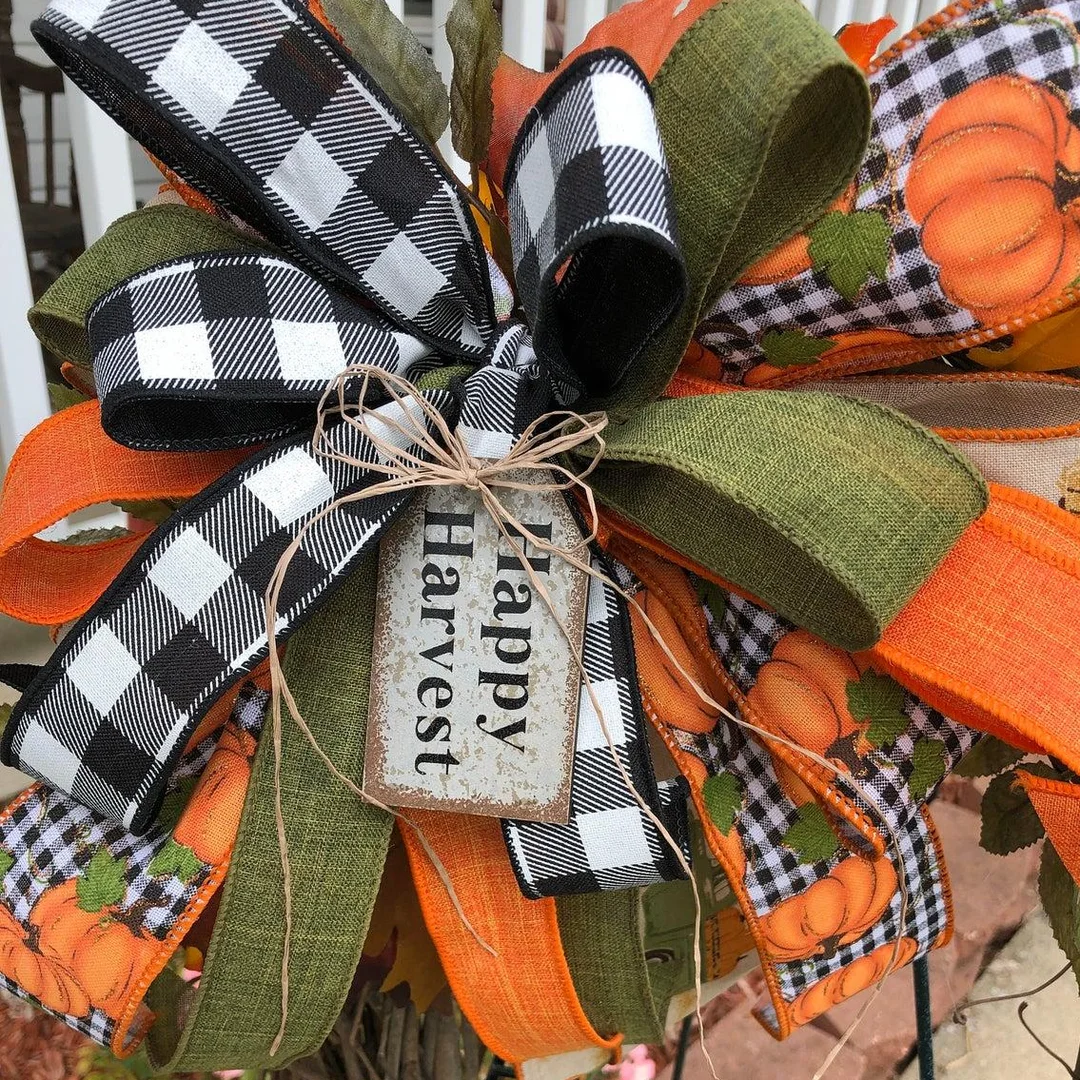Farmhouse Pumpkin Truck Wreath-Autumn Nature Decoration