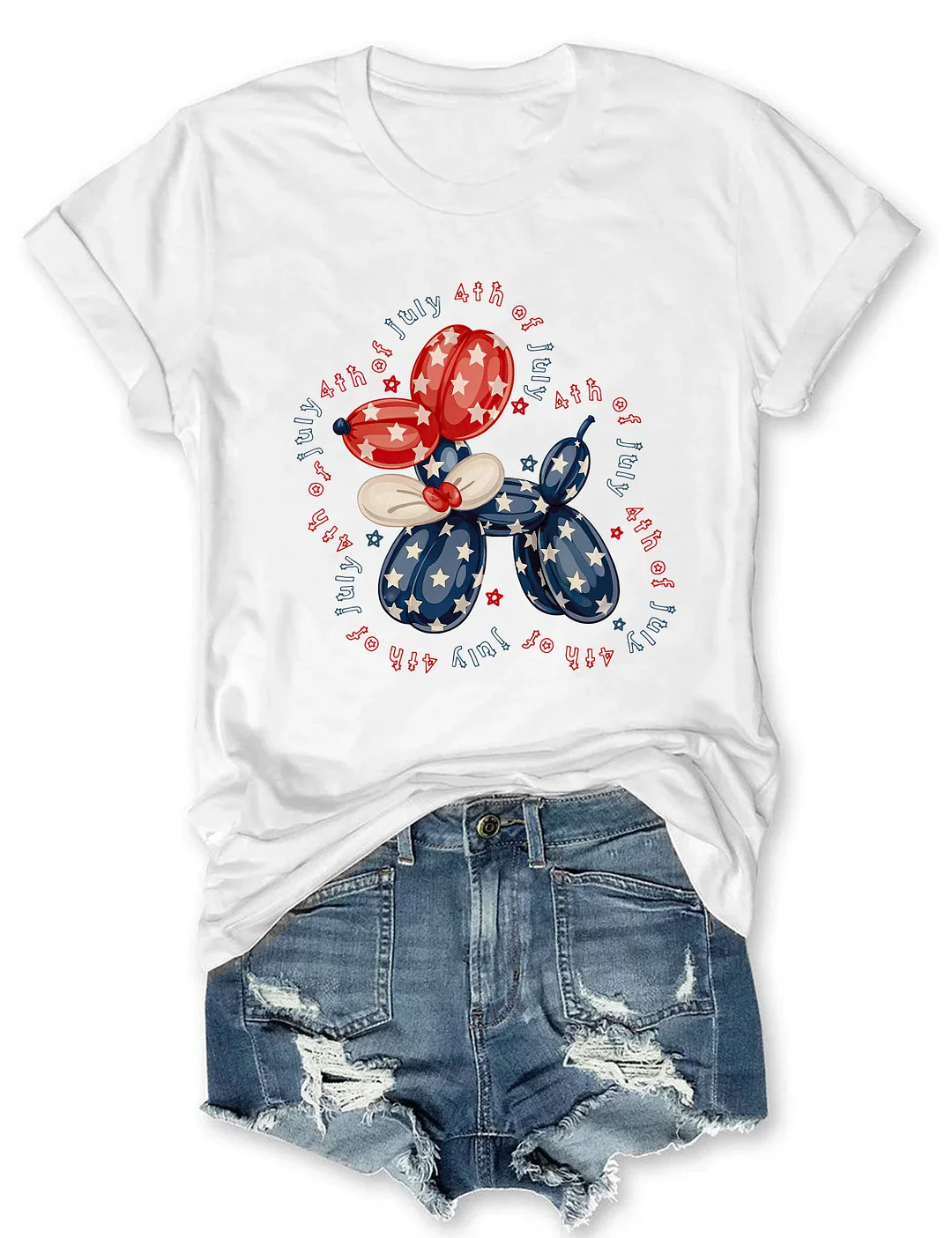 Cute Fourth of July Balloon T-shirt