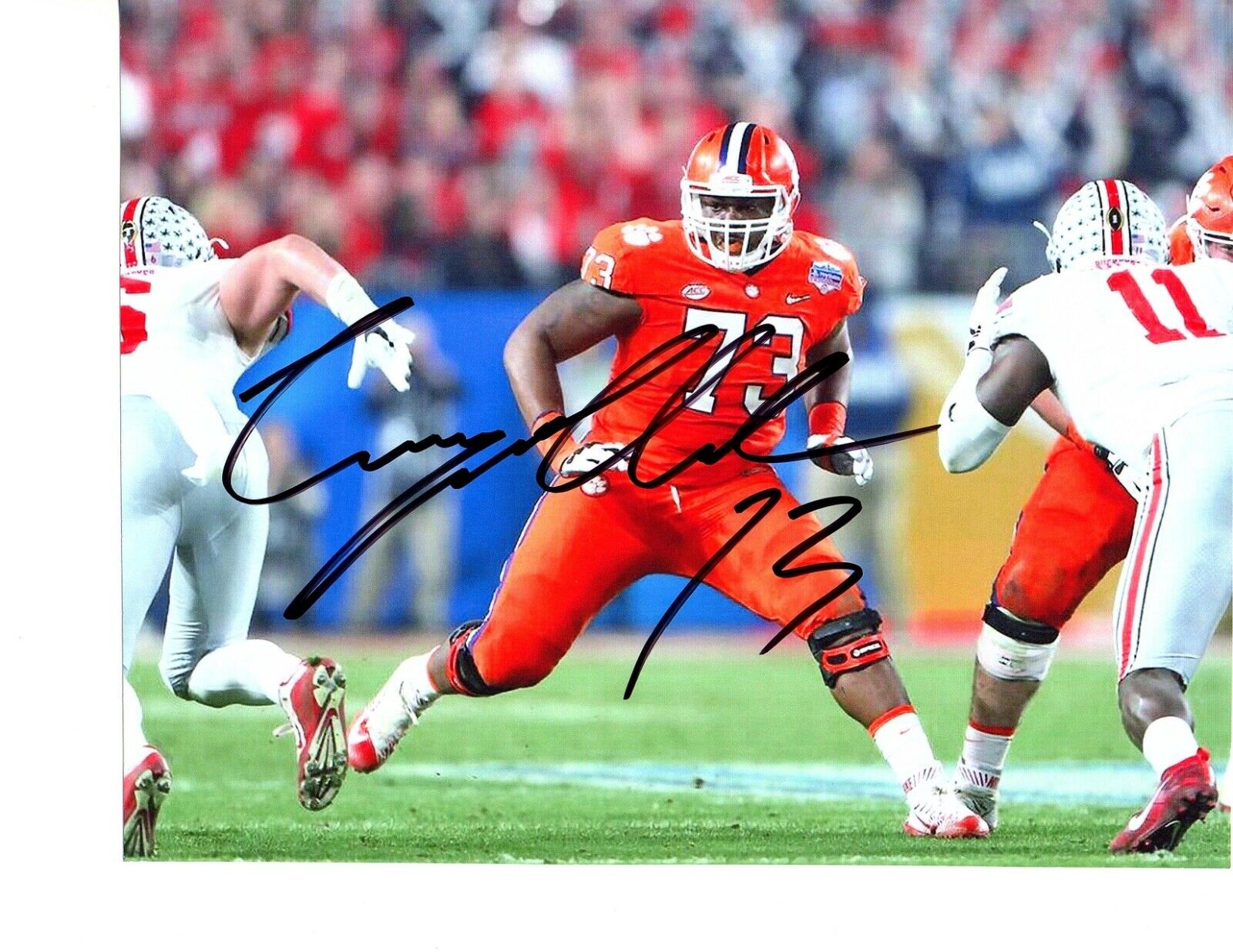 Tremayne Anchrum Jr. Clemson Tigers signed autographed 8x10 football Photo Poster painting d