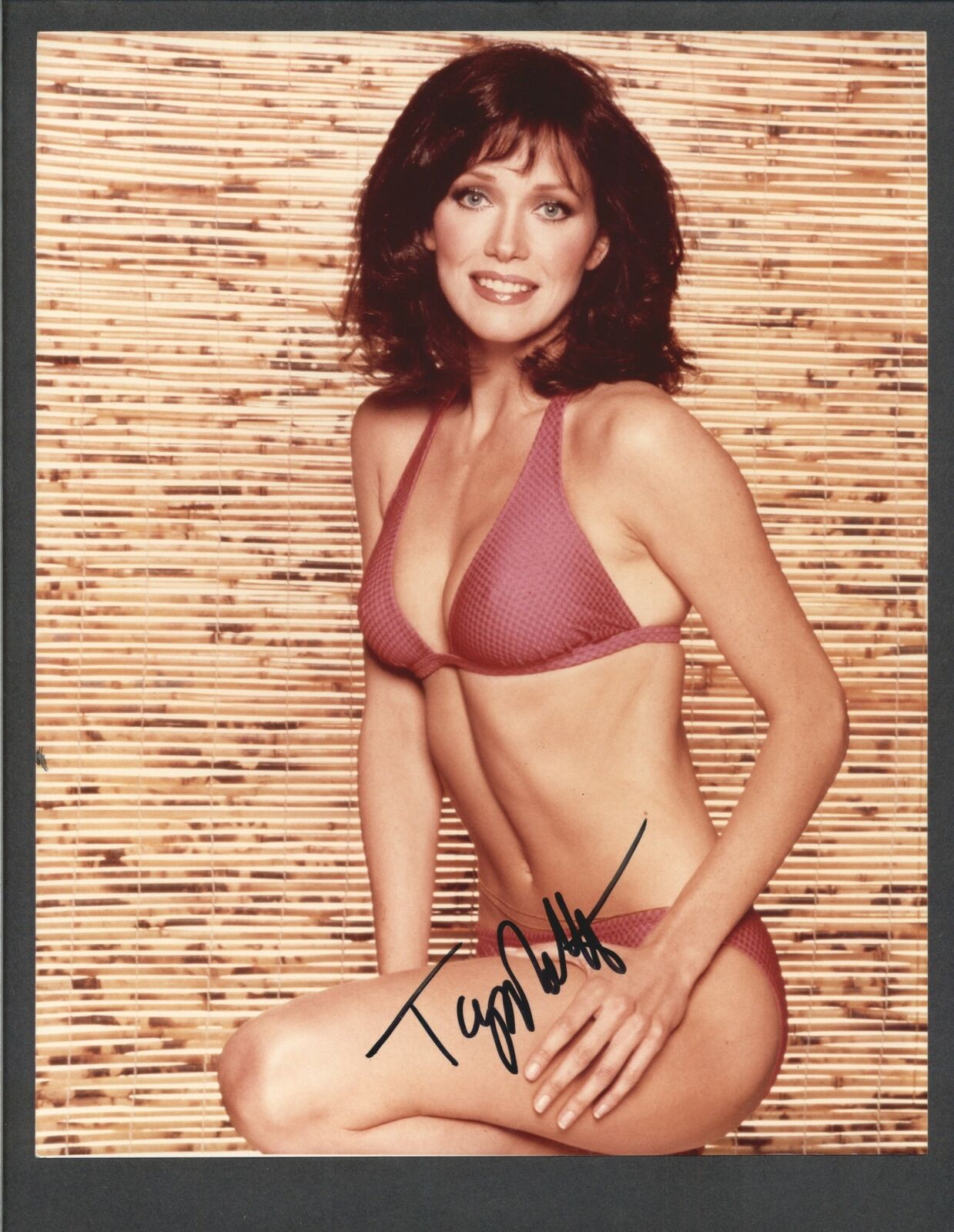 Tanya Roberts - Signed Autograph Color 8x10 Photo Poster painting - Charlie's Angels