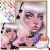 uk.everydayedeals (Limited Stock)Diamond Painting - Round AB Drills - Dark Candy Girl(45*65cm)