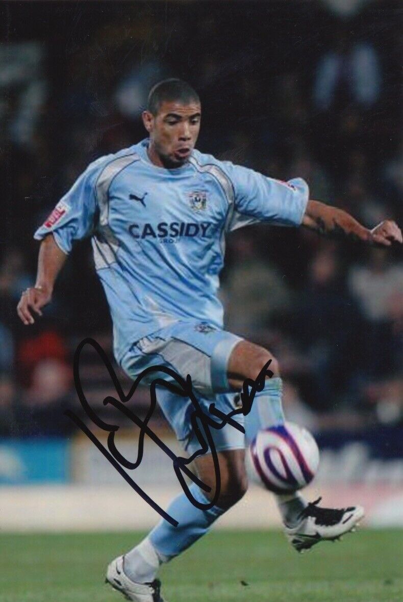 COVENTRY CITY HAND SIGNED LEON BEST 6X4 Photo Poster painting 1.