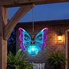 LED Solar-Powered Hanging Animal Lights Waterproof Outdoor Solar Hanging Lantern Auto On/Off Creative Small Sculpture Lights for Garden Backyard Balcony Porch Decor
