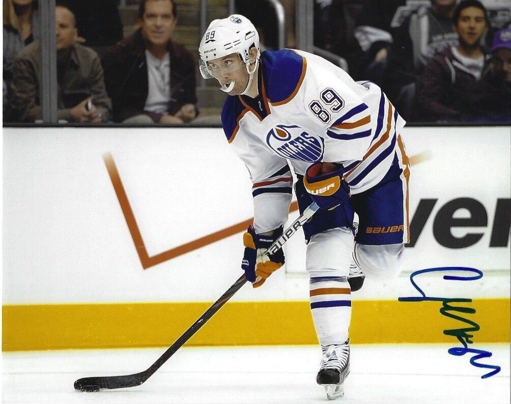 Edmonton Oilers Sam Gagner Signed Autographed 8x10 NHL Photo Poster painting COA G