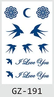 Temporary Tattoo Sticker Cute Tooth Fairy Butterfly Angel Juice Ink Lasting Waterproof Girl Chest Face Neck Realistic Fake Tatoo