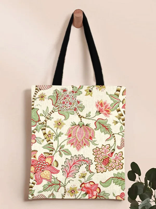 Women's Art Floral Pattern All Over Print Shoulder Tote Bag