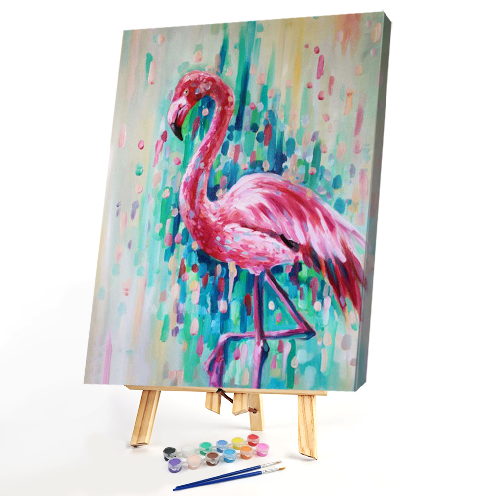 

40x50cm - Paint By Numbers Flamingo, 501 Original