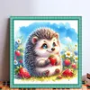 Hedgehog-Partial 11CT Stamped Cross Stitch Bead Embroidery 36*36cm/14.17*14.17in tapestrymarket