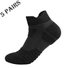 5 Pairs-Unisex Cotton Sweat-absorbent Sports Socks Football Socks by Inlyline