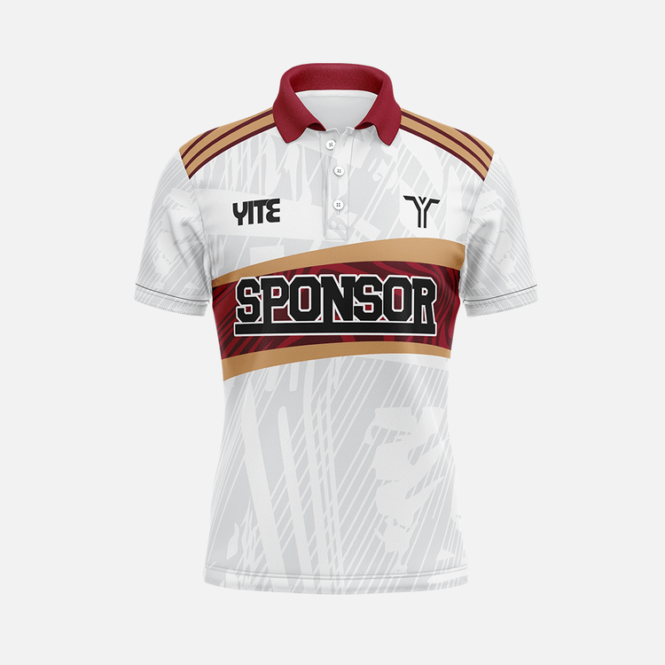 YITE | LP24-004-Red And White Polo Shirts Uniform