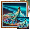 (Multi-Style) Beach Dress Girl-11CT Stamped Cross Stitch 45*45cm