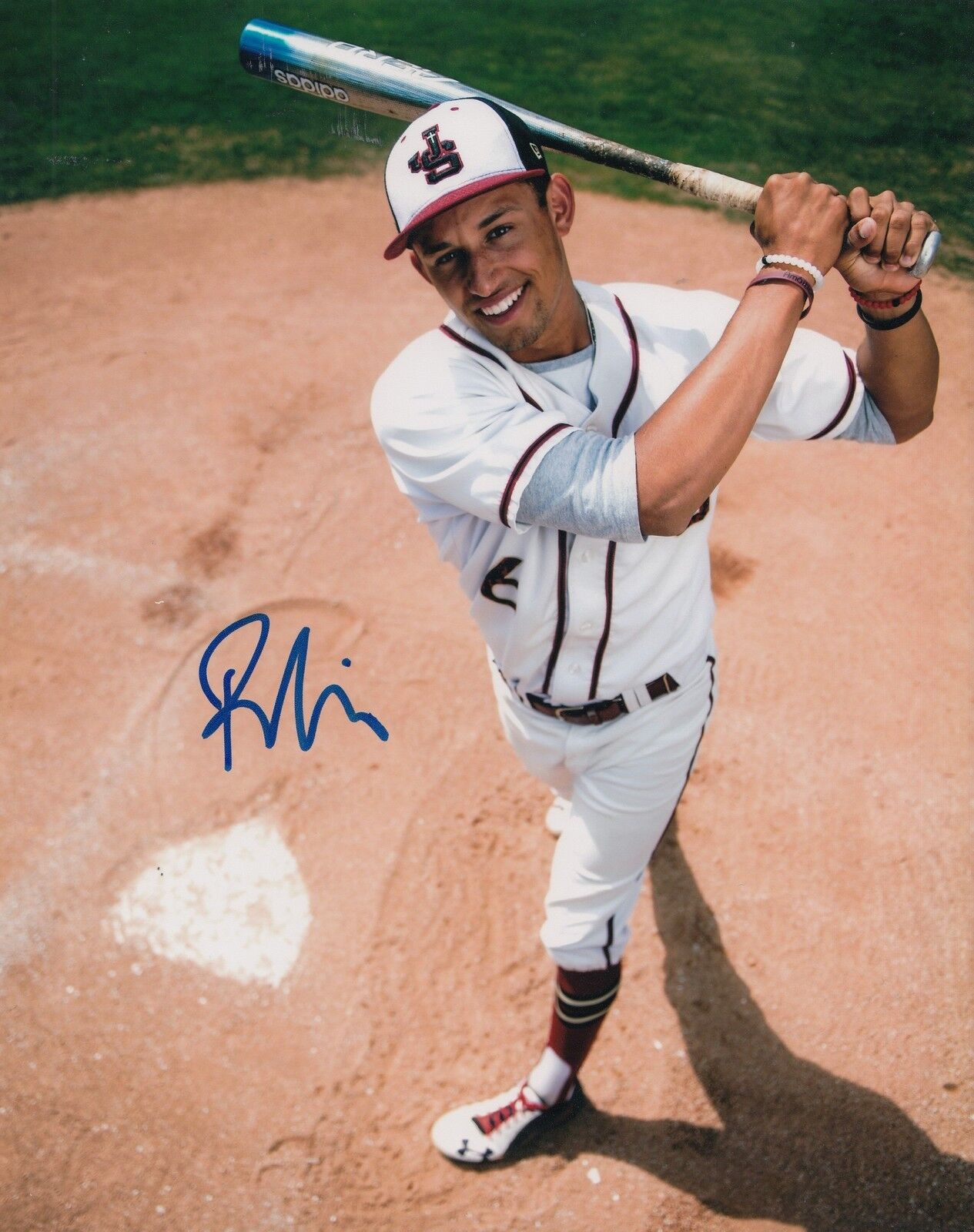 ROYCE LEWIS signed (MINNESOTA TWINS) baseball 8X10 Photo Poster painting W/COA #3