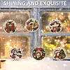 DIY Wooden Diamond Painting Christmas Ornaments Kit 12Pcs Resin Gem Holiday