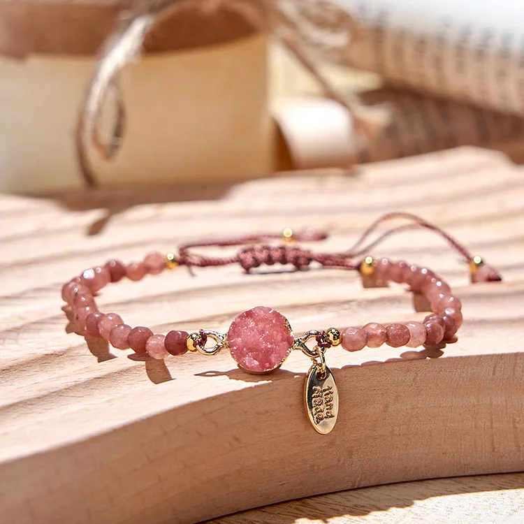 Olivenorma 4mm Natural Stone Moon Beads Bracelet