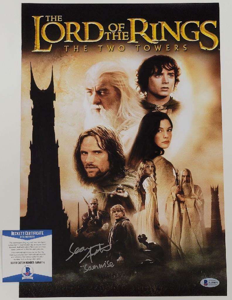 Sean Astin signed LOTR The Two Towers Samwise