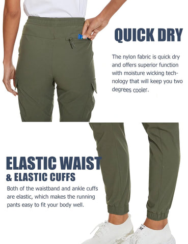 Women's Hiking Pants with 5 Pockets Quick Dry Sweatpants Running Pants
