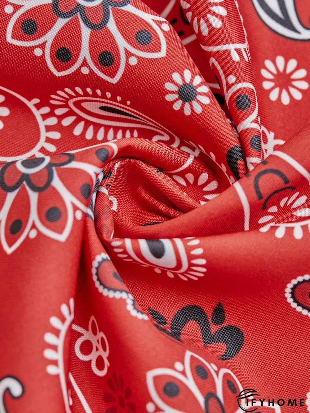 Women's Weekend Daily Casual Floral V Neck Loose Three Quarter Sleeve Top | IFYHOME