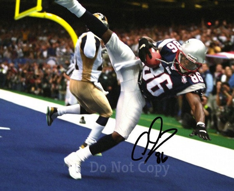 David Patten Signed Photo Poster painting 8X10 Auto Autographed New England Patriots