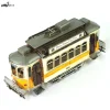 Tram Models Crafts Decoration,Tinplate Car Photography Props,Simple Home Perfect Retro Adornment