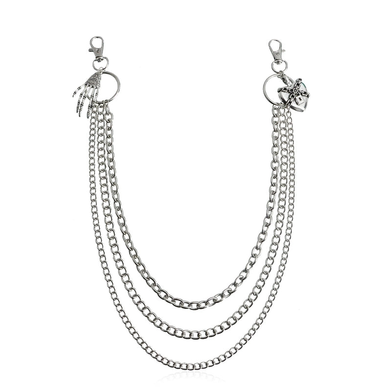 Minimalist Solid Color Metal Women’s Chain Belts