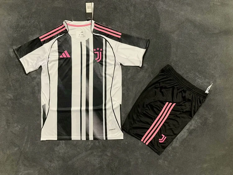 2025-26 Juventus Home Kit - Jersey - Kids Edition