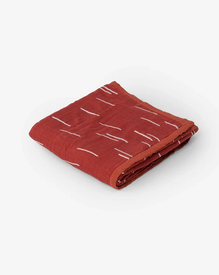 Original Deluxe Muslin Quilt - Baked Clay