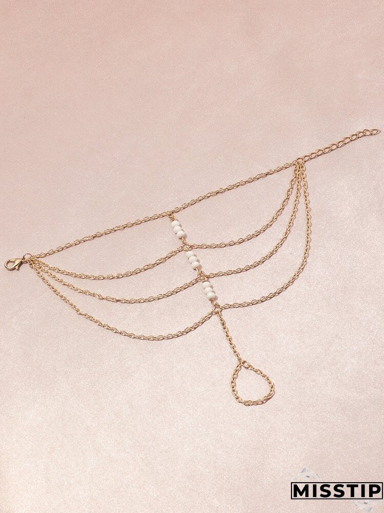 Beaded Layered Mittens Bracelet