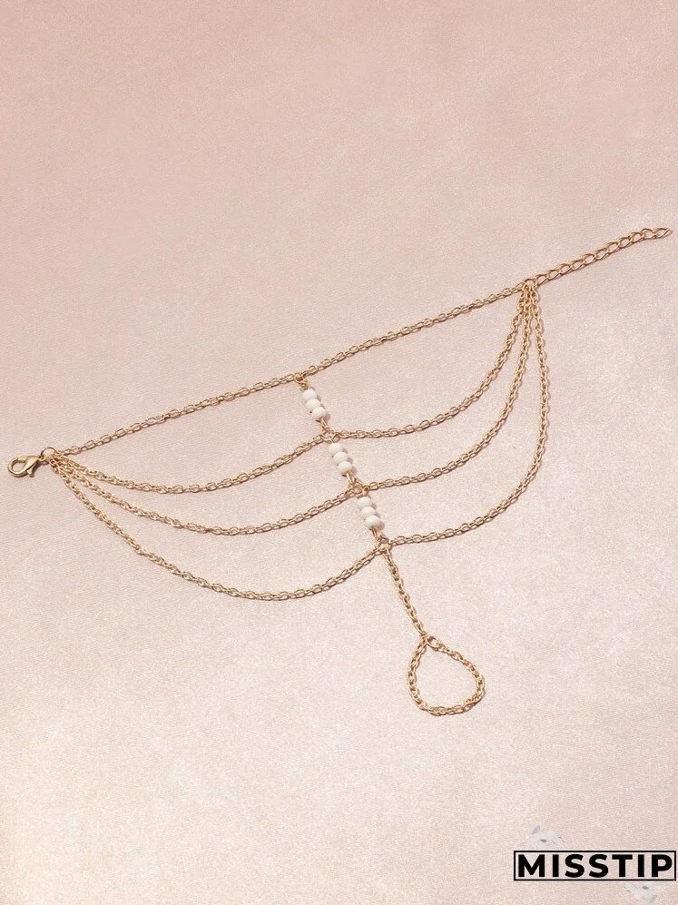 Beaded Layered Mittens Bracelet