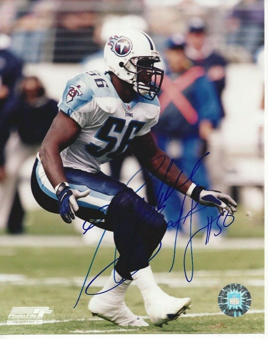 Randall Godfrey Autographed 8x10 Tennessee TitansC104