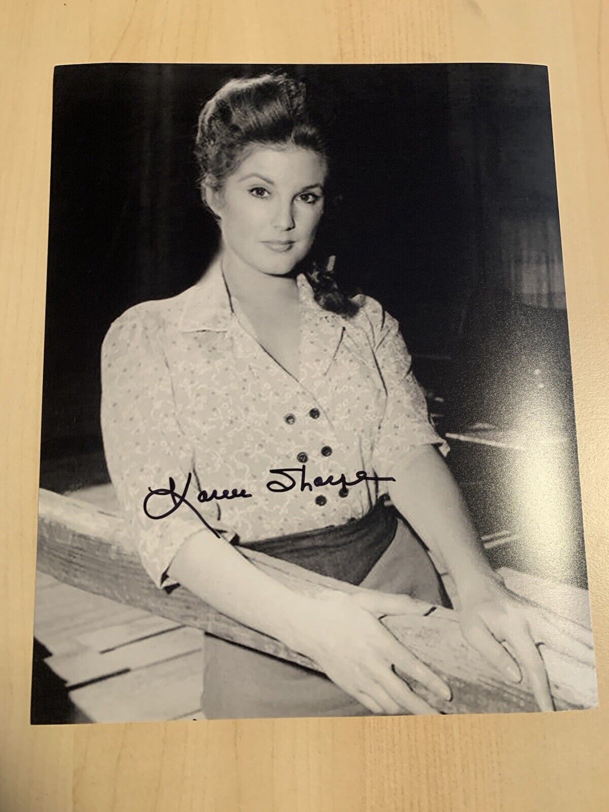 KAREN SHARPE HAND SIGNED 8x10 Photo Poster painting AUTOGRAPHED WESTERN ACTRESS COA