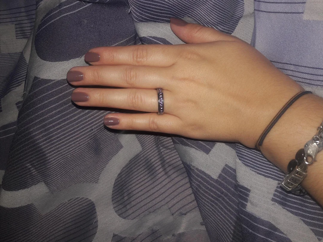 4MM 6MM 8MM Women's Tungsten Carbide Purple Carbon Fiber Inlay Wedding Bands