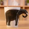 3D Hand-painted Ceramic Mug Animal Coffee Cup