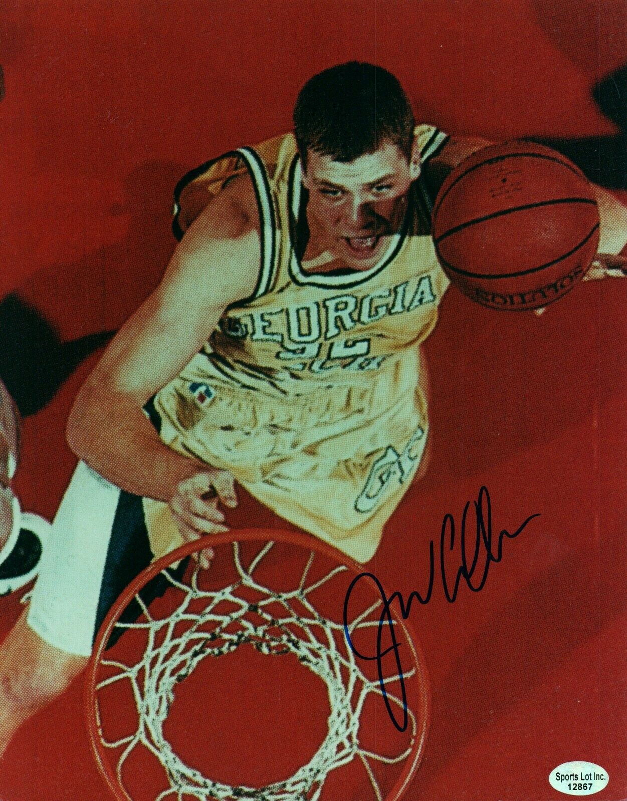 Jason Collier NCAA College Georgia Tech Hand Signed Autograph 8x10 Photo Poster painting