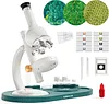 Student Optical Microscope 40X-1600X Magnification With Microscope And a Lot of Lab Equipment