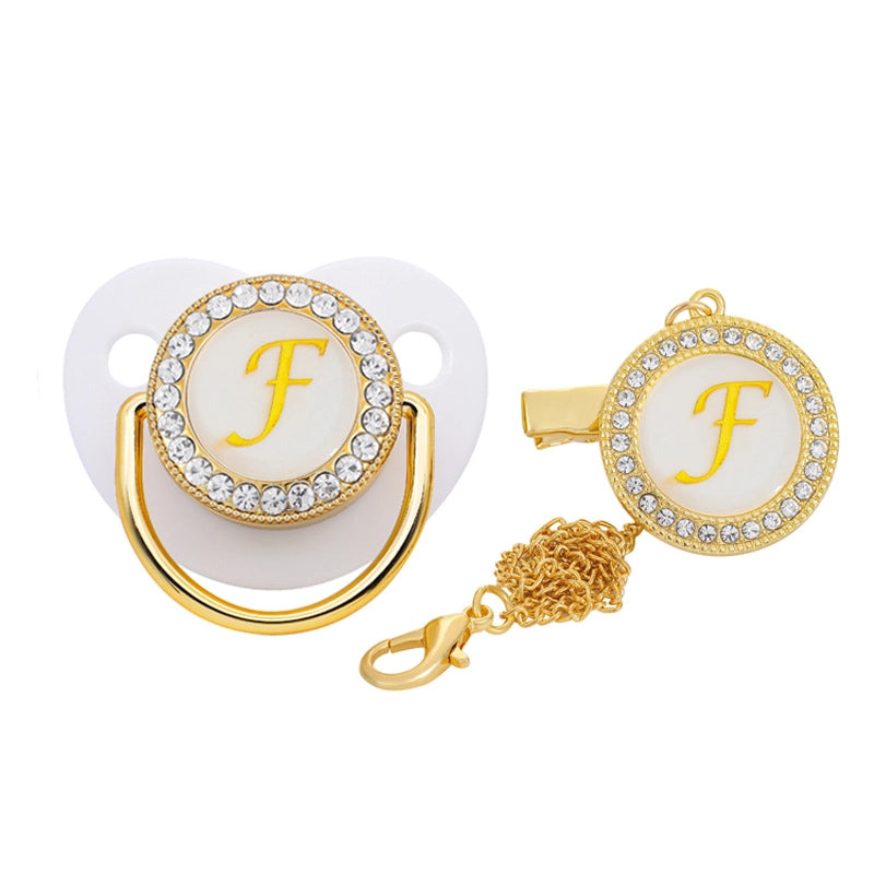 Elegant Letter Silica Gel Baby Accessories