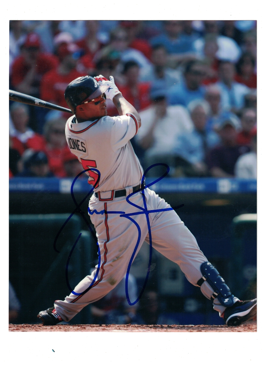 Andruw Jones Atlanta Braves Signed 8x10 Photo Poster painting W/Our COA