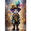>SALE<Full Embroidery Eco-cotton Thread 11CT Printed Clown Cross Stitch Artwork40x60cm