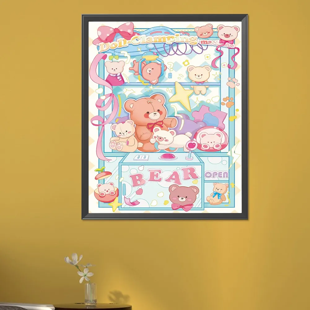 Full Round Diamond Painting 40*50cm - Cute Cartoon Bear Locker