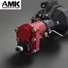 AMK Front and Rear Portal Axle Upgrades CNC Aluminum Alloy Anodized for 1/10 RC Rock Crawler Axial SCX10 RGT 86100 Truck Upgrade Parts(Red,2pcs)