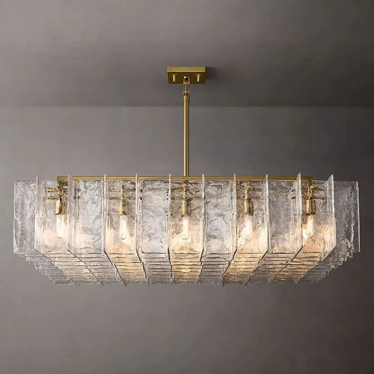 Lattice Square Glass Chandelier 60" Vjlight
