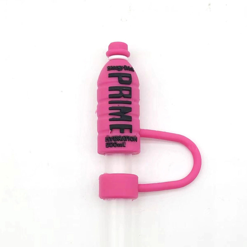 Cute Beverage Bottle PVC Straw Decorative Cap 1 Piece