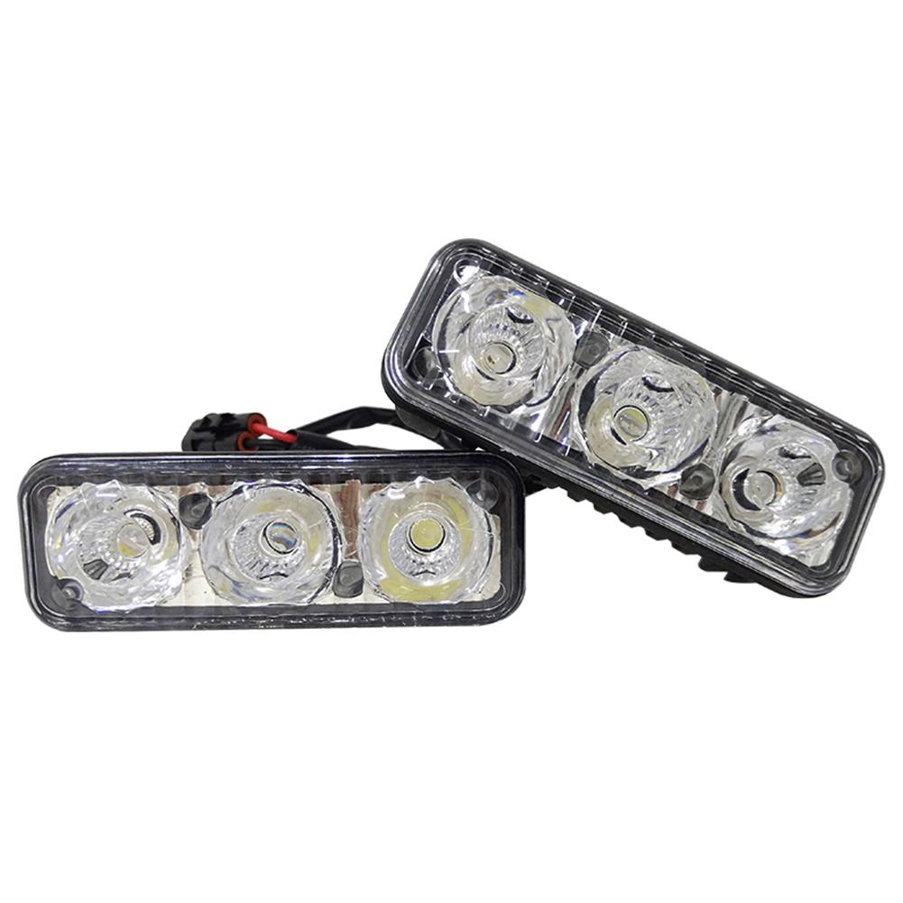 

CNSUNNYLIGHT 1Pair Waterproof Car LED DRL Driving Daytime Running Lights, 501 Original