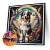 Diamond Painting -5D Full Round Drill Rainbow Wings Dog