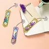 3Pcs DIY Lavender Diamond Painting Bookmarks