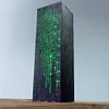 Cyberpunk Green Code Light Hacker Code Text Night Light Atmosphere Light Text Light Box Ornaments Surrounding Model