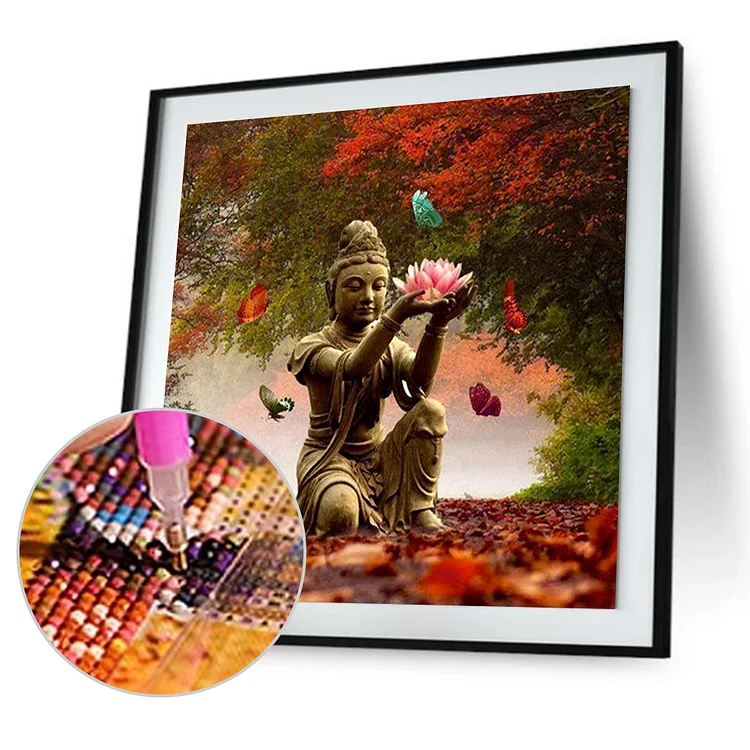 Diamond Painting Kit Pictures Buda adulto - Diy 5d Diamond Painting Full  Drill - Diamond Painting Kits - Arts Craft For Home Wall Decoration 30 X 40