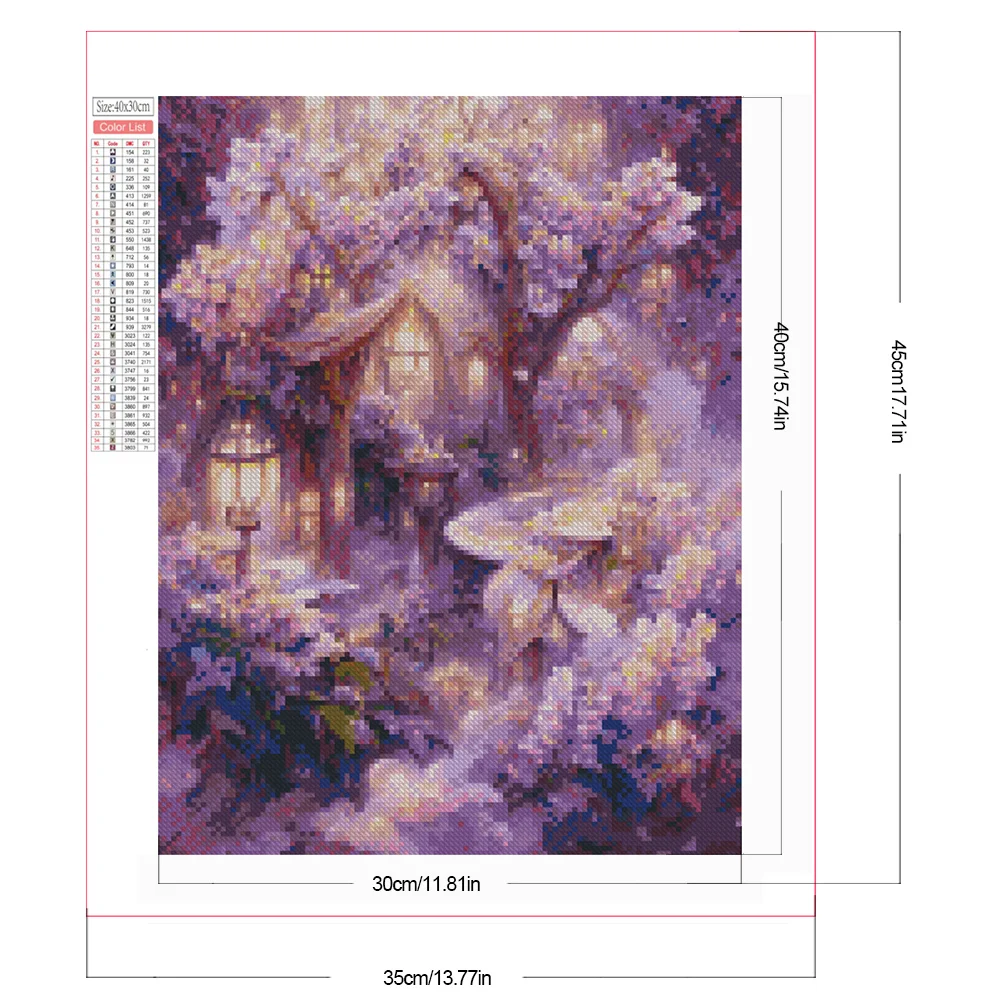 Partial AB Diamond Painting - Full Square Drill -Dreamland(Canvas|35*45cm)